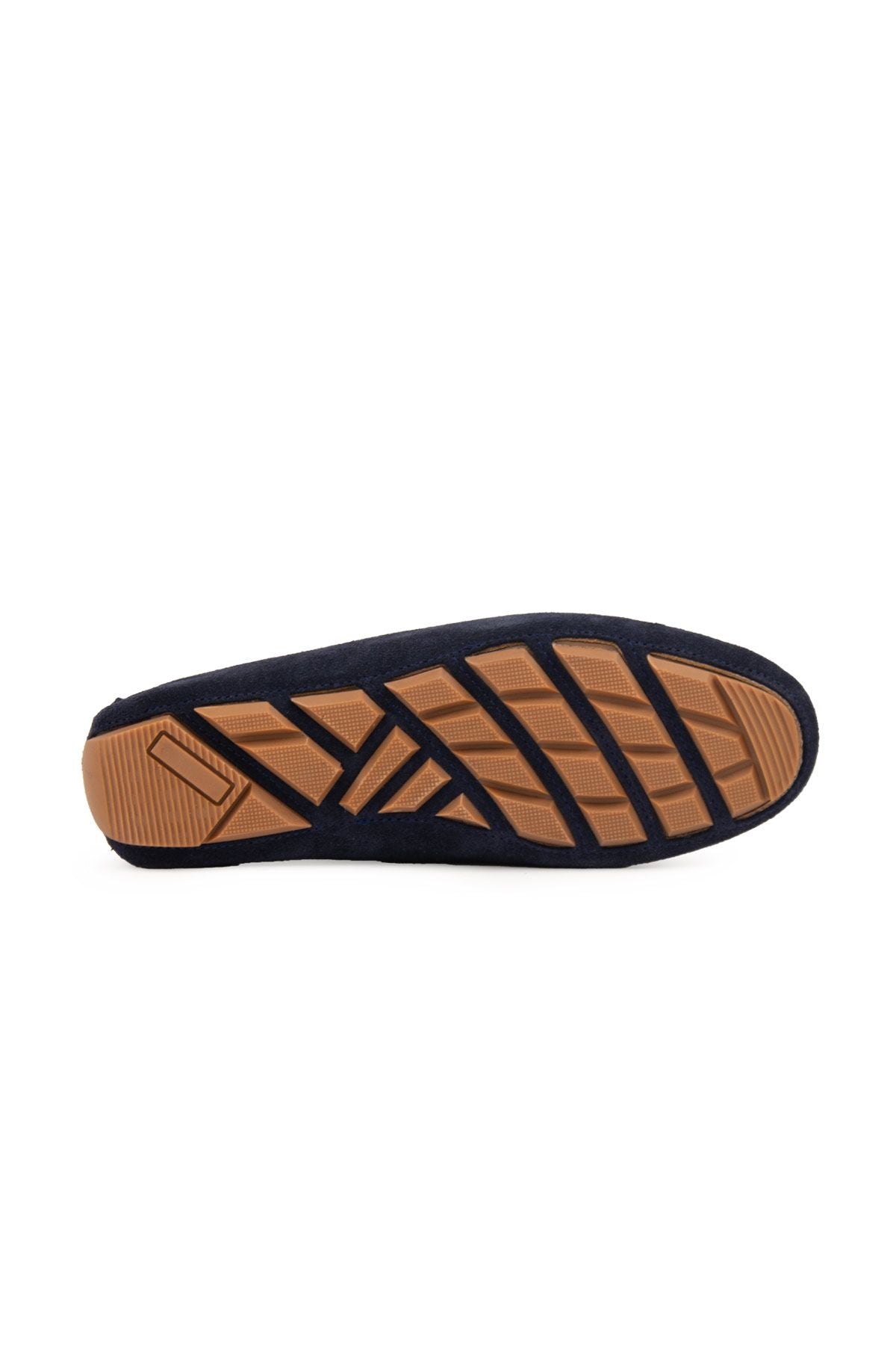 Hakiki Süet Kadın Loafer Ayakkabı 700908 Lacivert