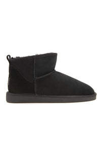 Women's Genuine Fur Mini Boots 191130 Black