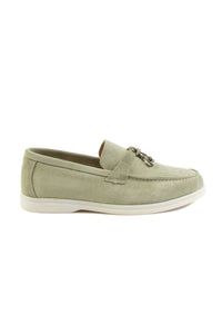 Genuine Suede Women's Buckled Shoe 700911 Mint