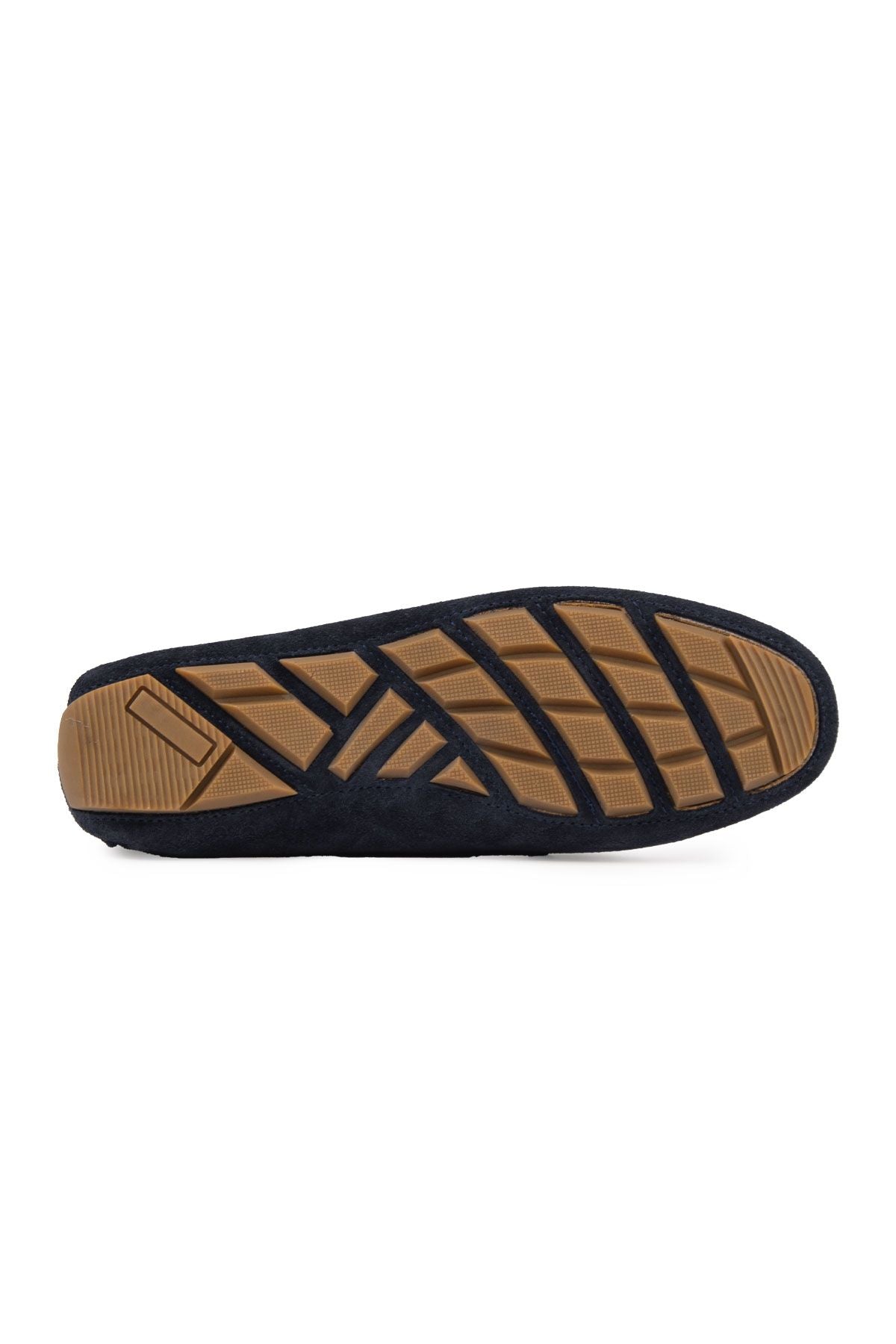 Hakiki Süet Kadın Tokalı Loafer 700914 Lacivert