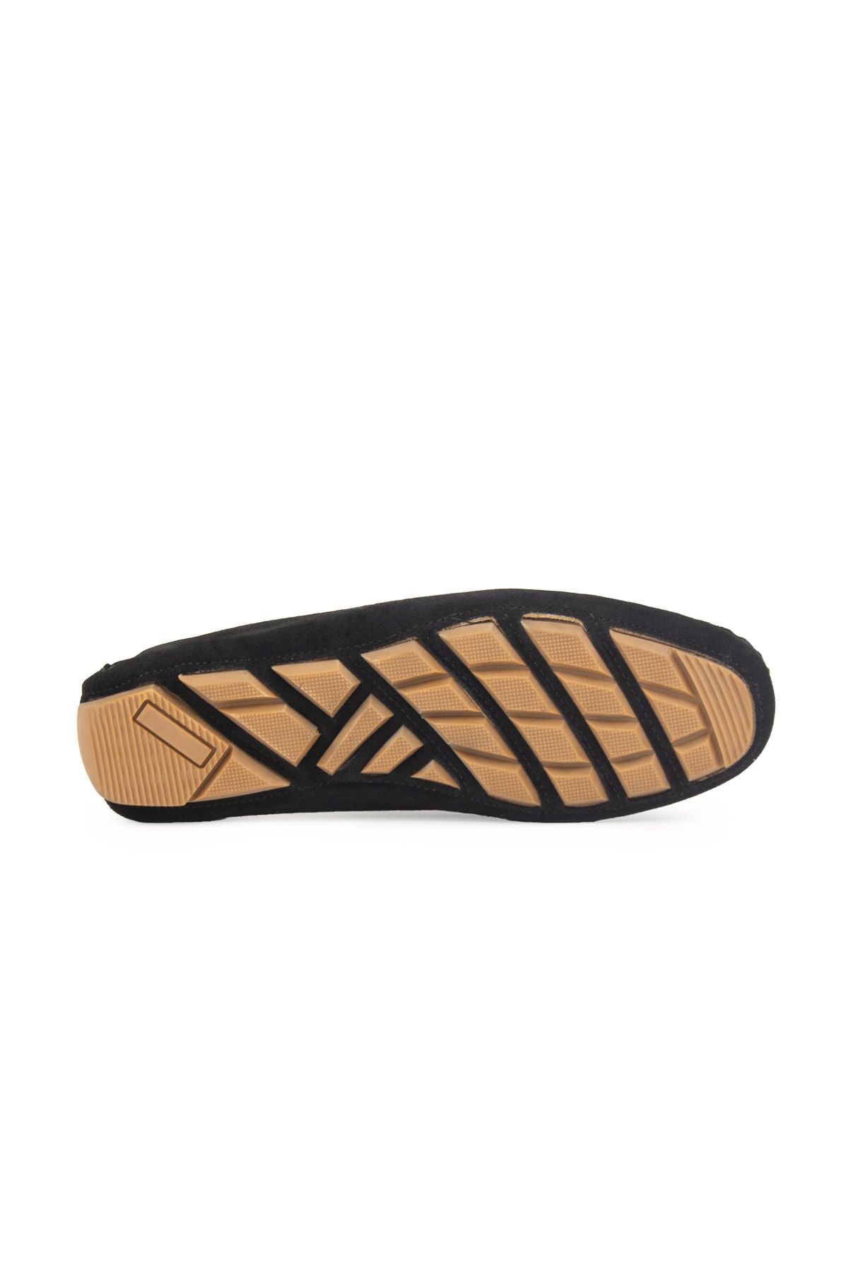 Hakiki Süet Kadın Tokalı Loafer 700914 Siyah