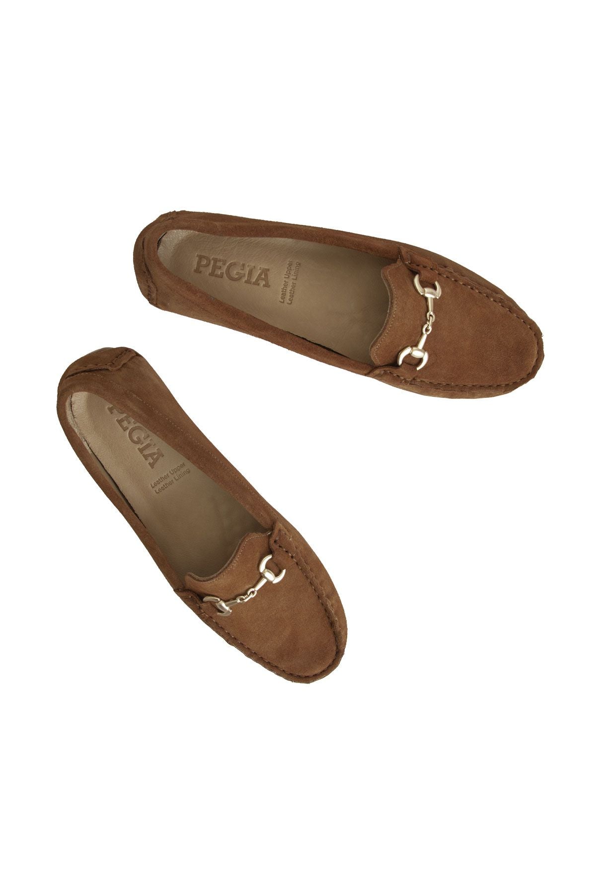Hakiki Süet Kadın Tokalı Loafer 700914 Taba