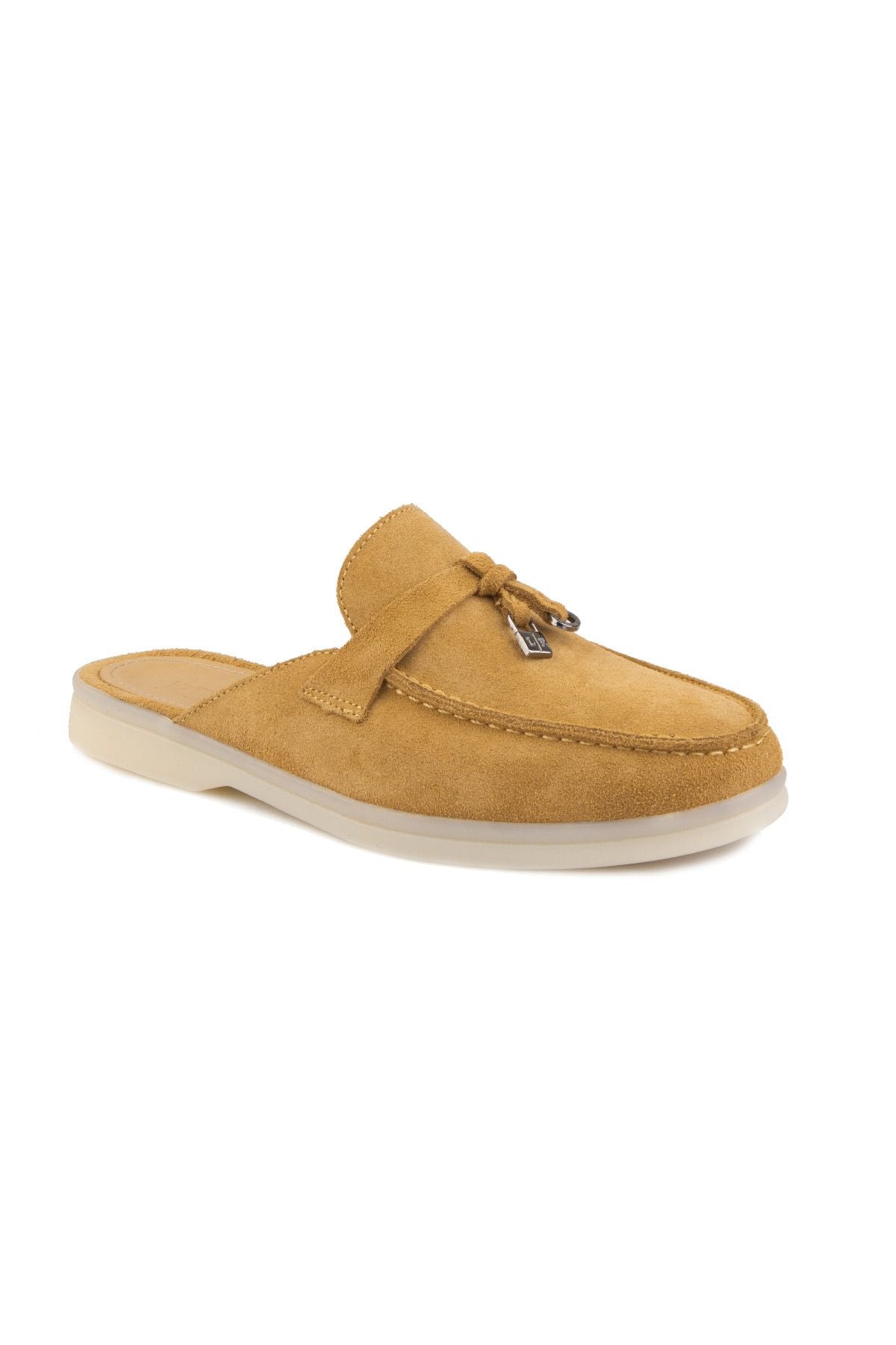 Hakiki Süet Kadın Tokalı Terlik 700912 Sahra