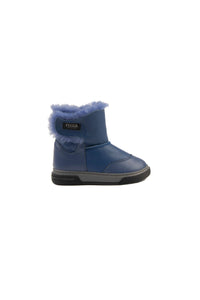 Fur-Lined Velcro Children's Boot 186061 Royal Blue