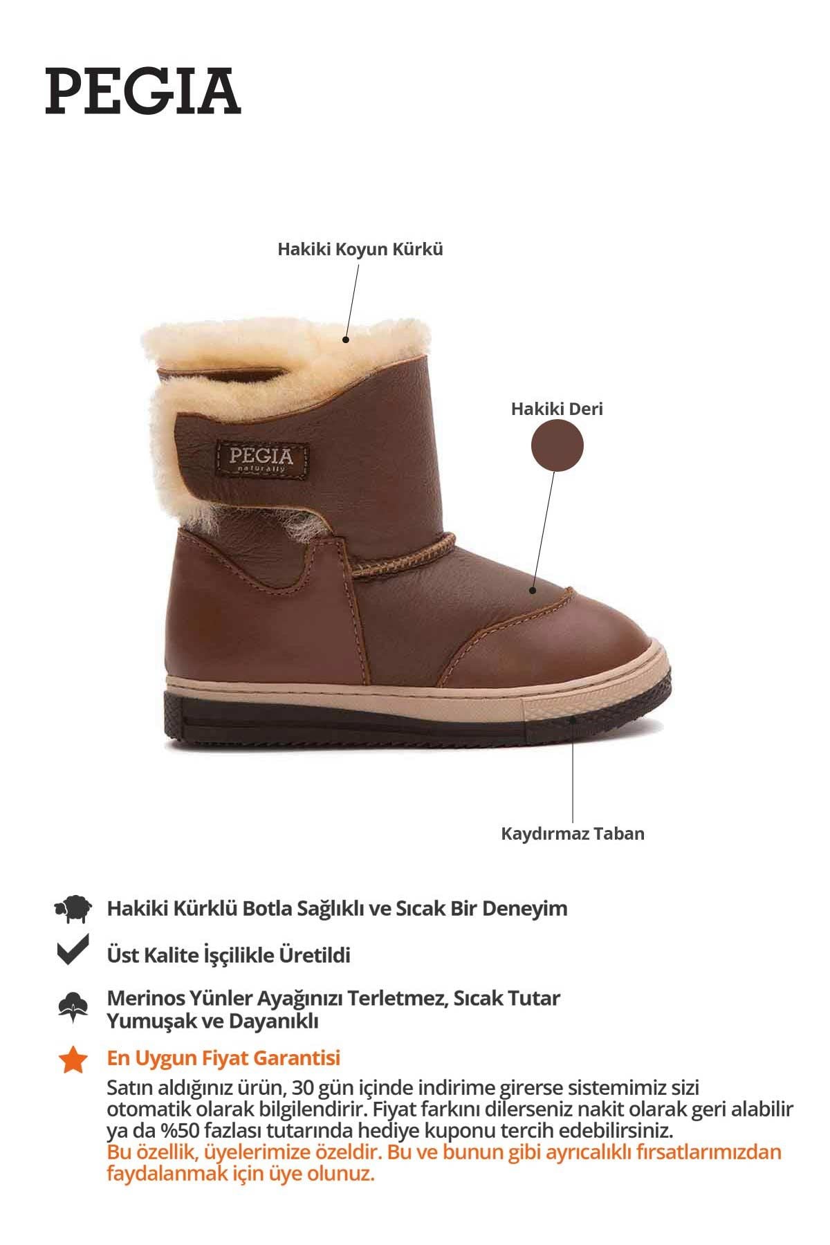 İçi Kürklü Cırtlı Çocuk Botu 186066 Taba