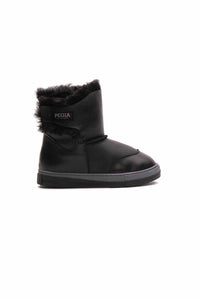 Fur-Lined Velcro Children's Boot 186071 Black