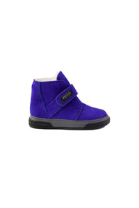 Children's Fur-Lined Hook-and-Loop Boots 186081 Royal Blue