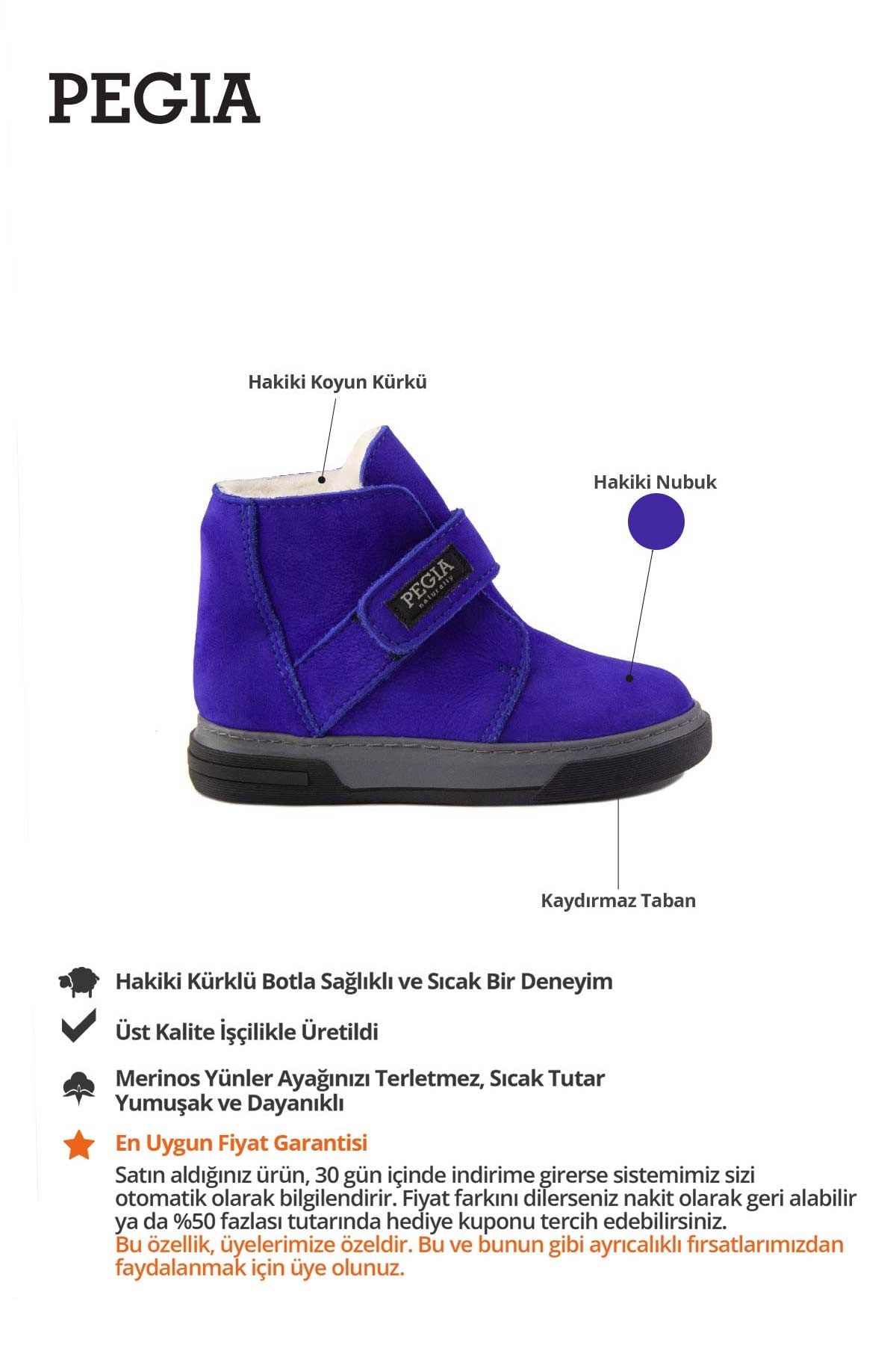 İçi Kürklü Cırtlı Çocuk Botu 186081 Saks