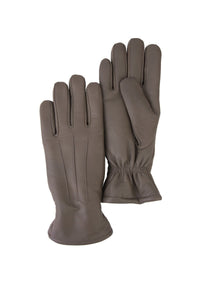 Shearling-lined Leather Men's Gloves 24EL01 Gray