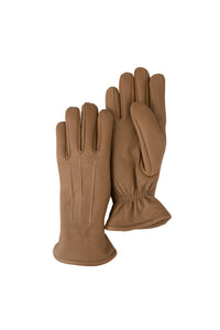 Fur-Lined Women's Leather Gloves 24EL02 Tobacco