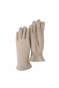 Fur-Lined Women's Leather Gloves 24EL02 Beige