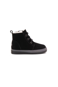 Fur-Lined Zippered Children's Boot 186072 Black