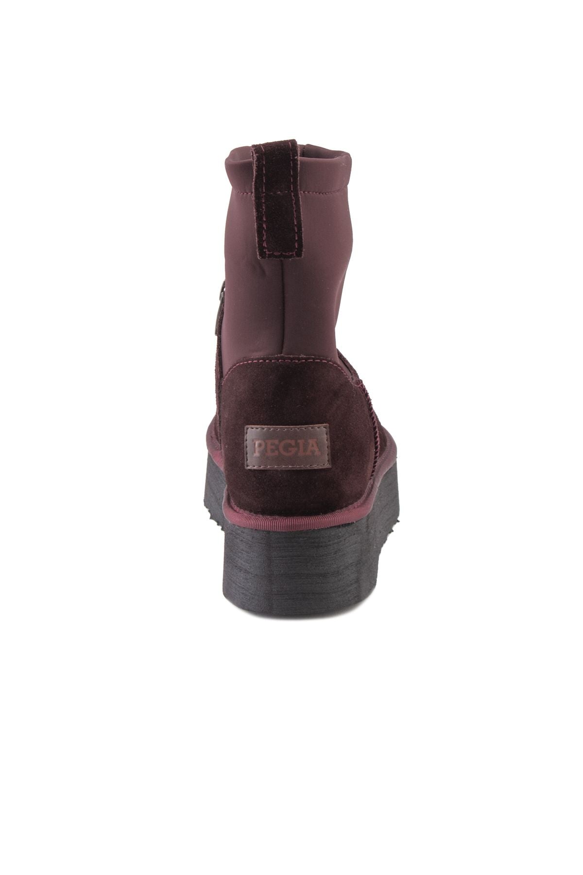 İçi Kürklü Fermuarlı Streç Bot 191149 Bordo