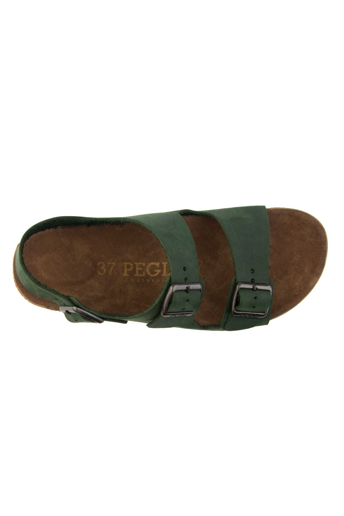 Kadın Bantlı Deri Sandalet 215515 Yeşil