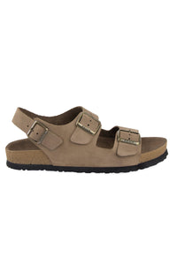 Women's Strapped Leather Sandal 215515 Sand