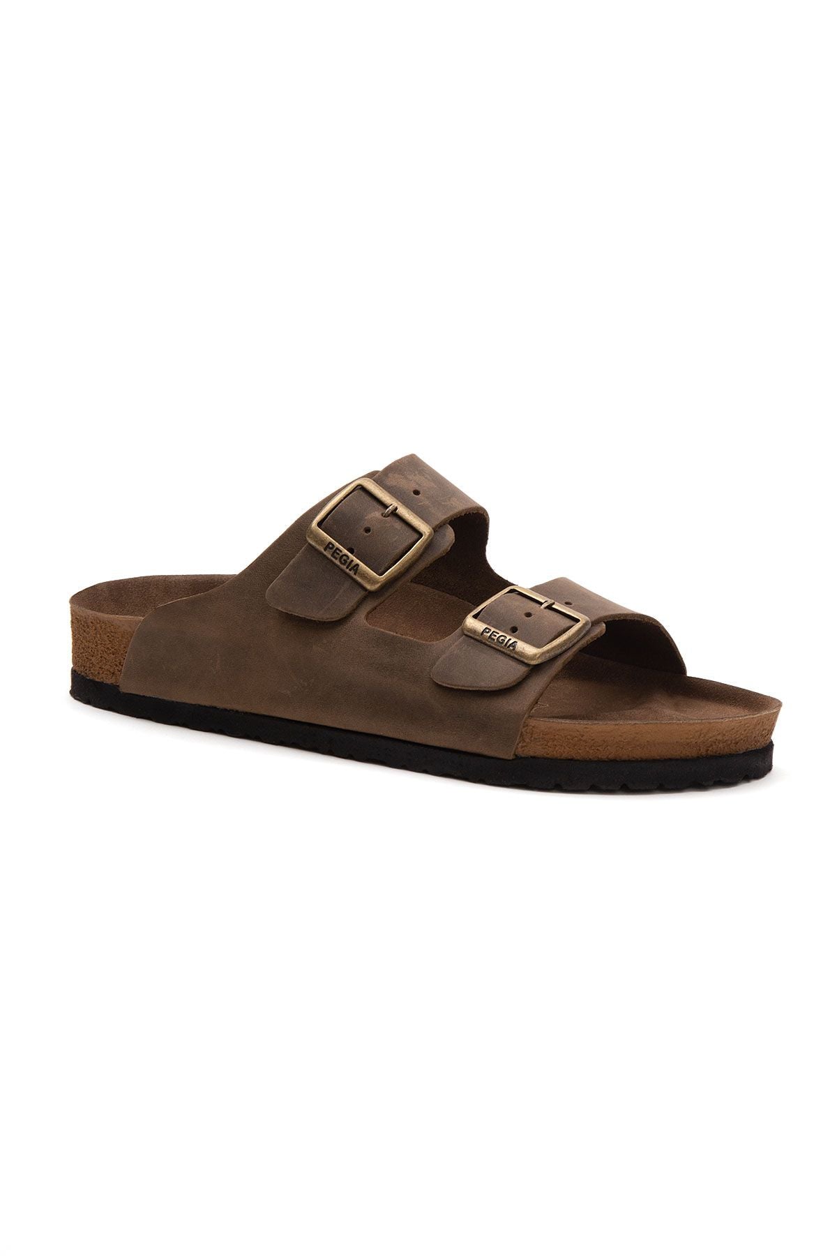 Kadın Bantlı Deri Terlik 215520 Sahra