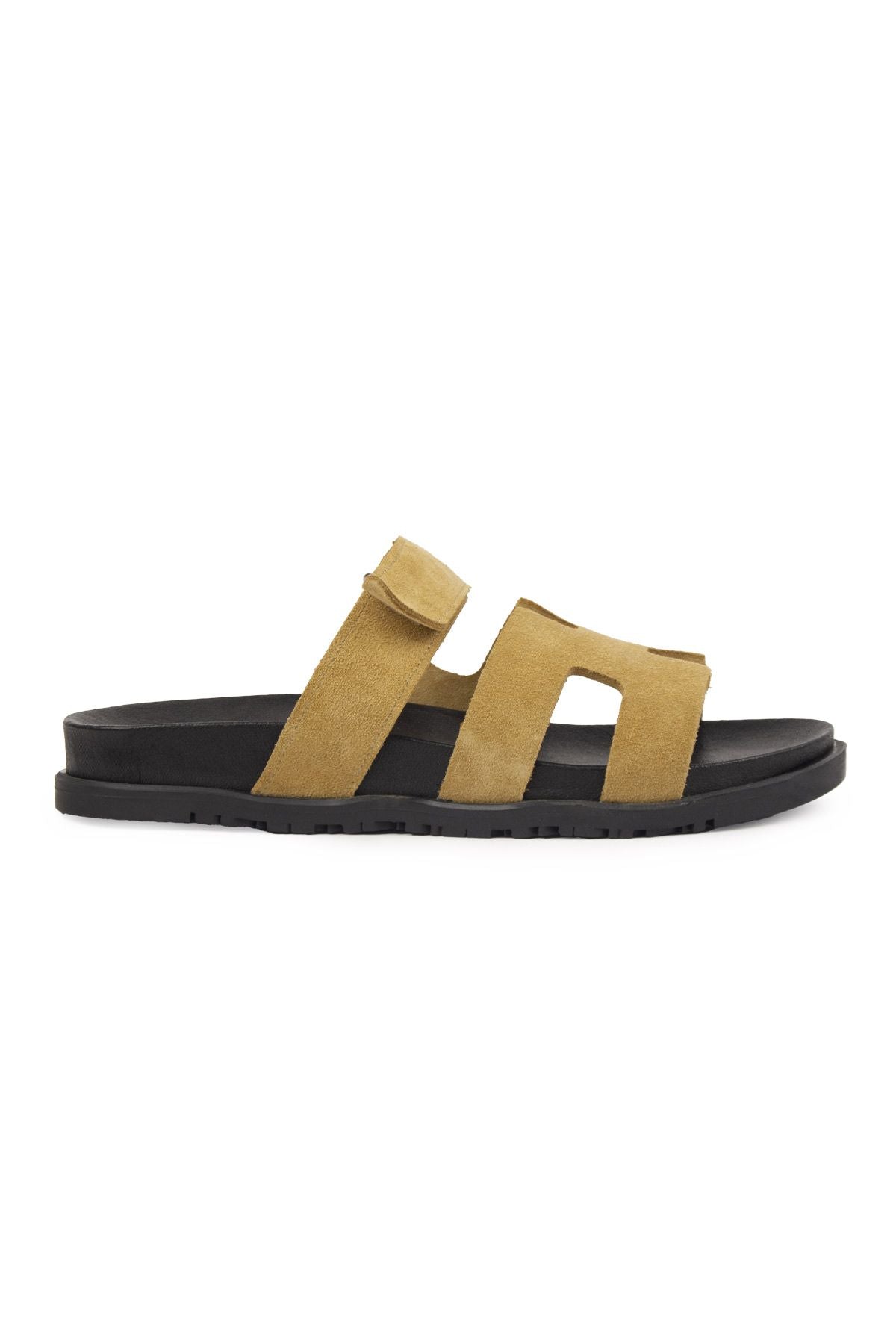Kadın Bantlı Süet Terlik 215516 Camel