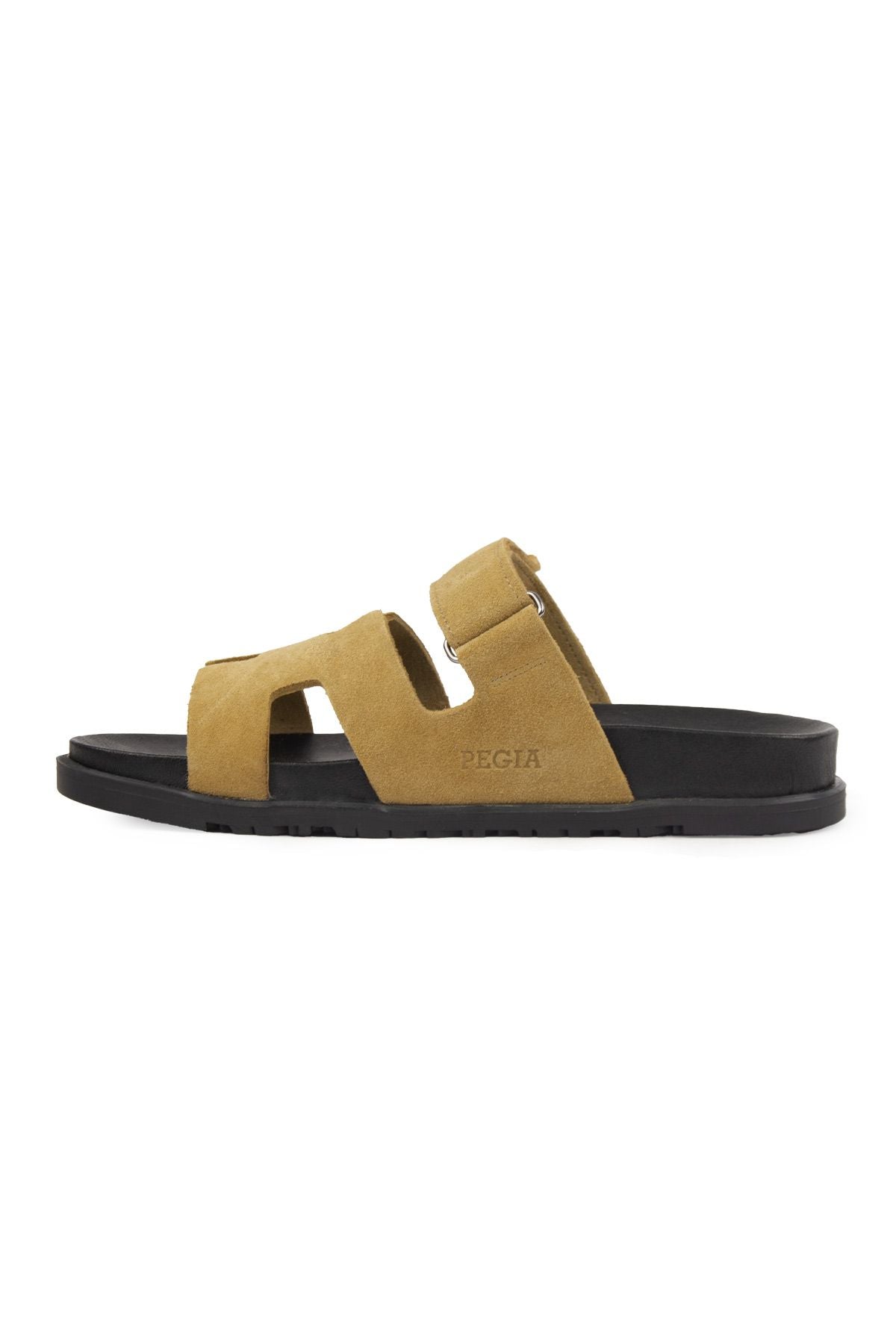 Kadın Bantlı Süet Terlik 215516 Camel