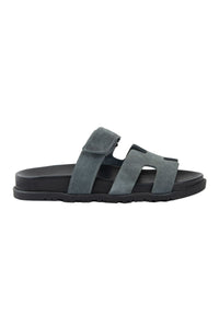 Women's Strap Suede Slipper 215555 Gray