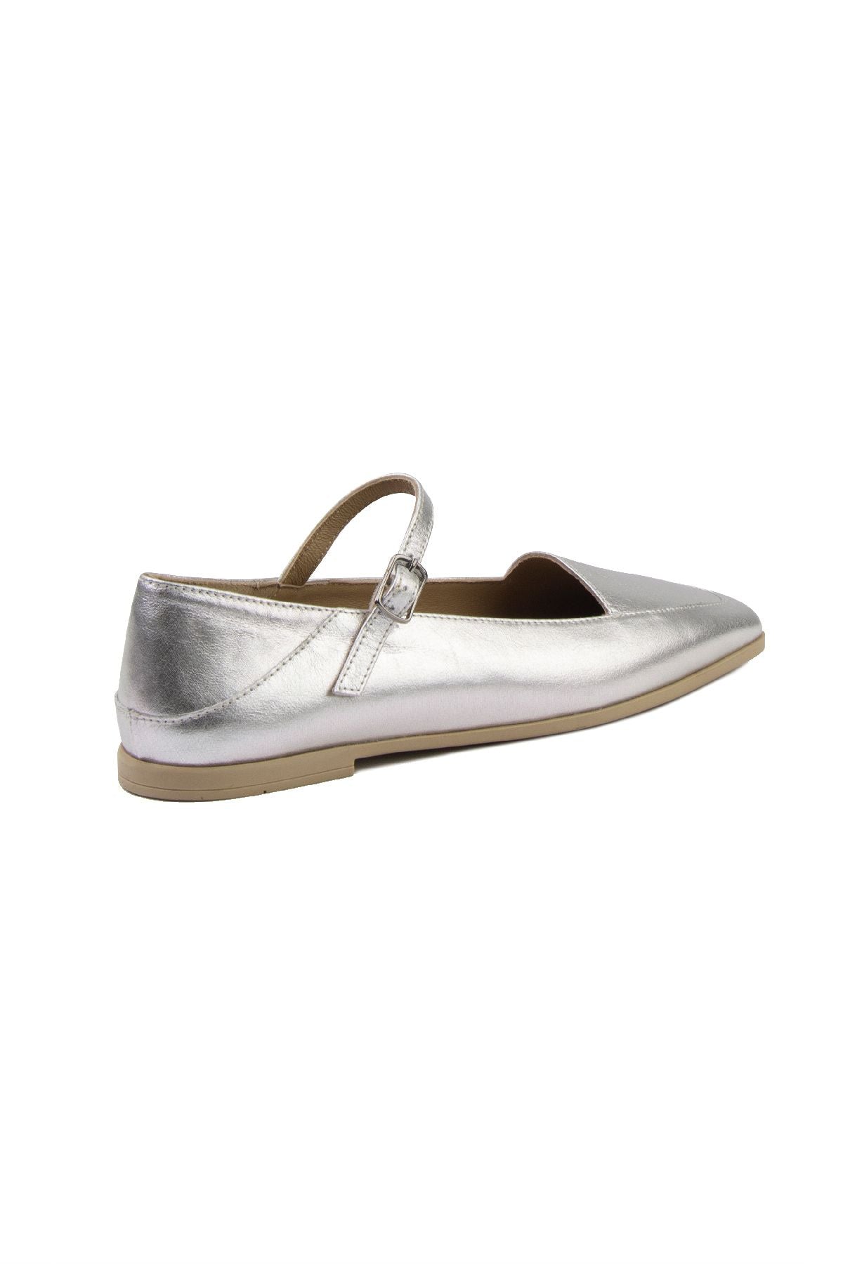 Kadın Deri Babet DG6007 Gümüş