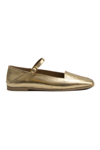 Women's Leather Ballet Flat DG6007 Gold