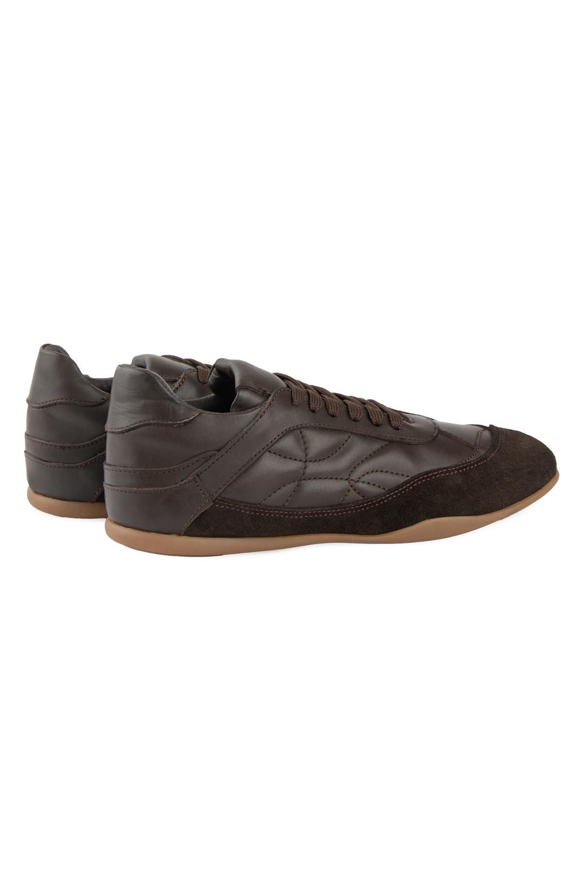 Kadın Deri Günlük Sneaker DG6110 Kahve