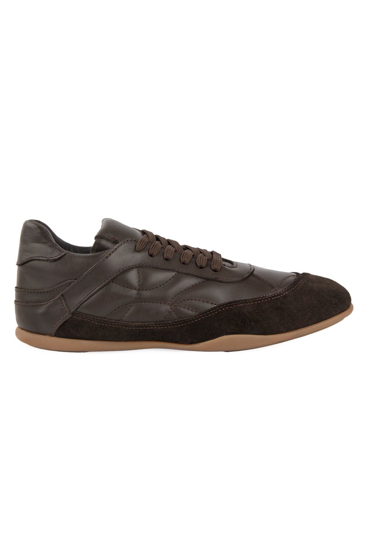 Kadın Deri Günlük Sneaker DG6110 Kahve