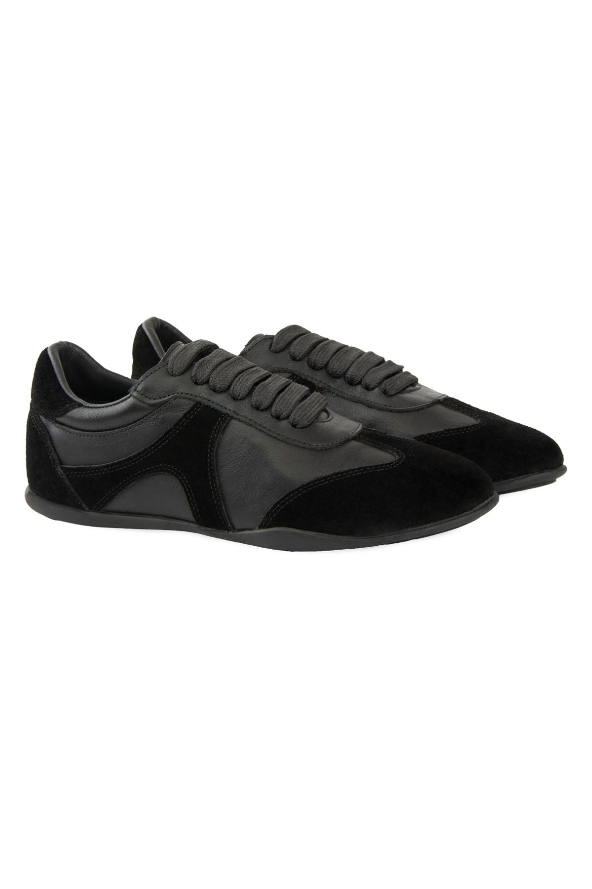 Kadın Deri Günlük Sneaker DG6111 Siyah