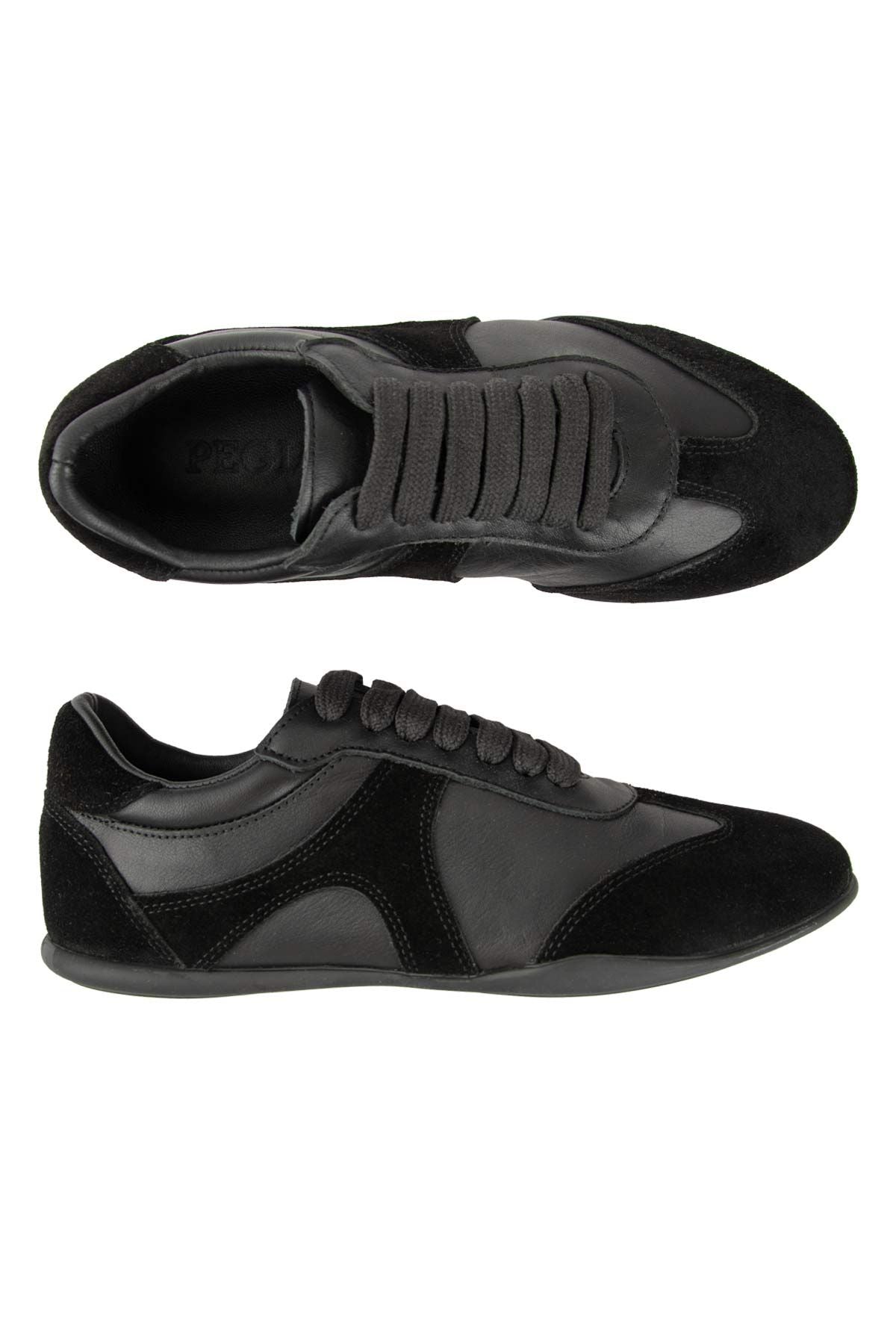 Kadın Deri Günlük Sneaker DG6111 Siyah