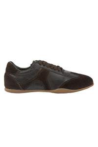 Women's Leather Casual Sneakers DG6111 Brown
