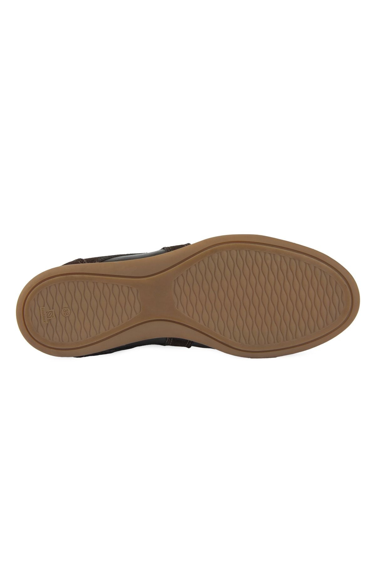 Kadın Deri Günlük Sneaker DG6111 Kahve