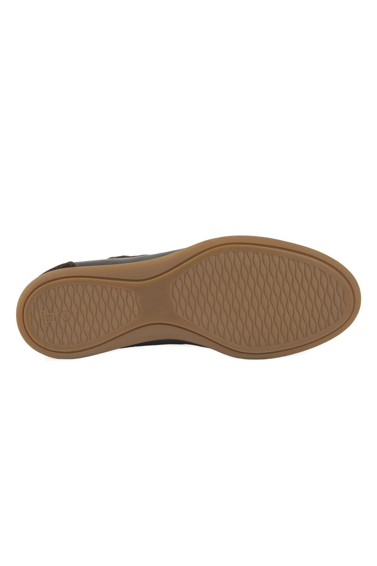 Kadın Deri Günlük Sneaker DG6112 Kahve