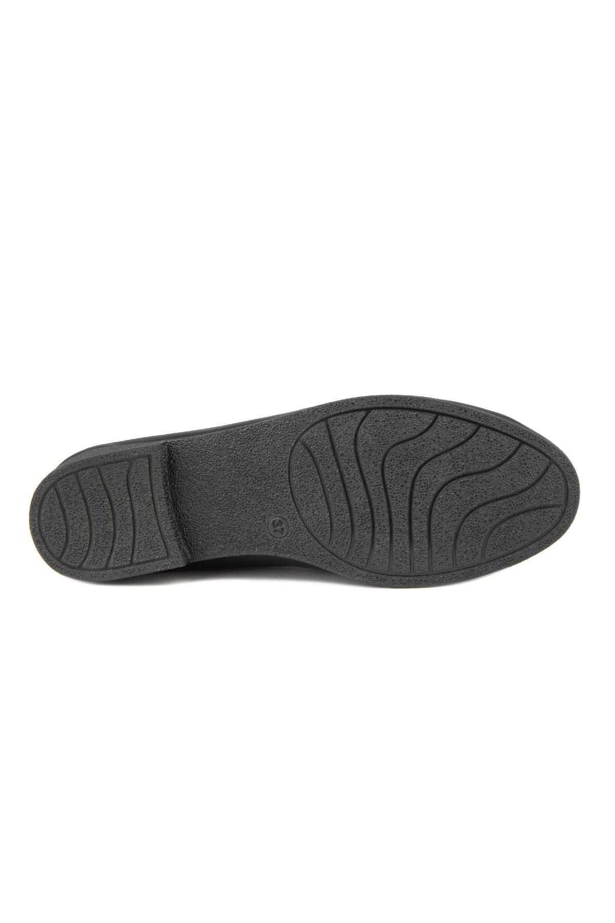 Kadın Deri Loafer Ayakkabı DG6003 Siyah