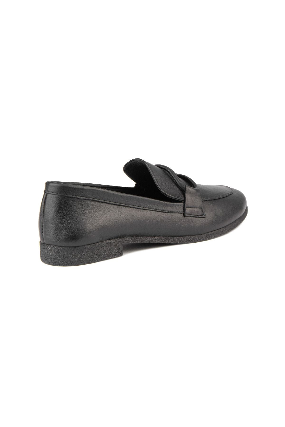 Kadın Deri Loafer Ayakkabı DG6003 Siyah