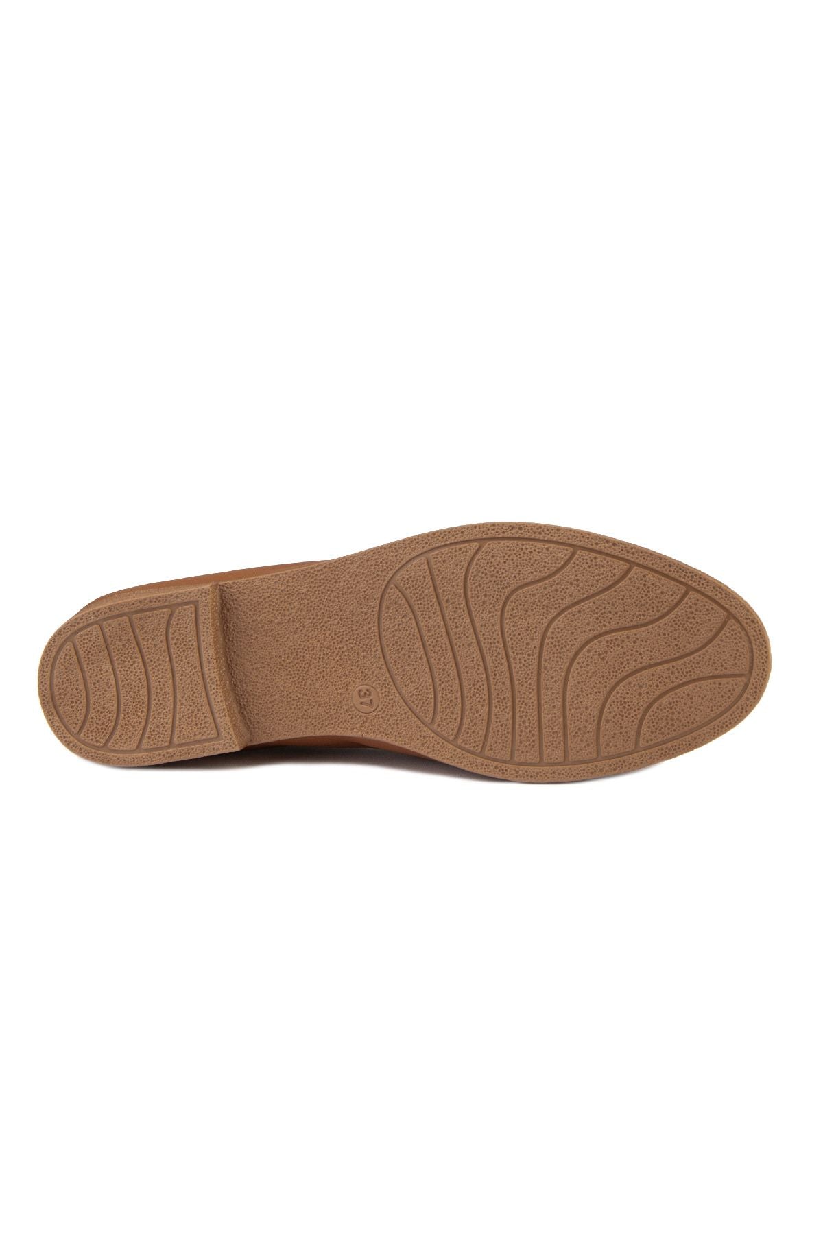 Kadın Deri Loafer Ayakkabı DG6003 Taba