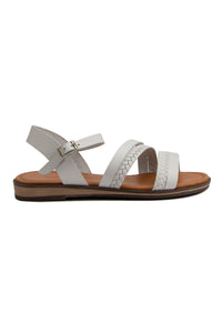 Women's Leather Sandal DG6021 White
