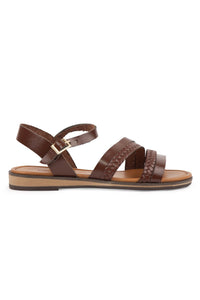 Women's Leather Sandal DG6021 Brown