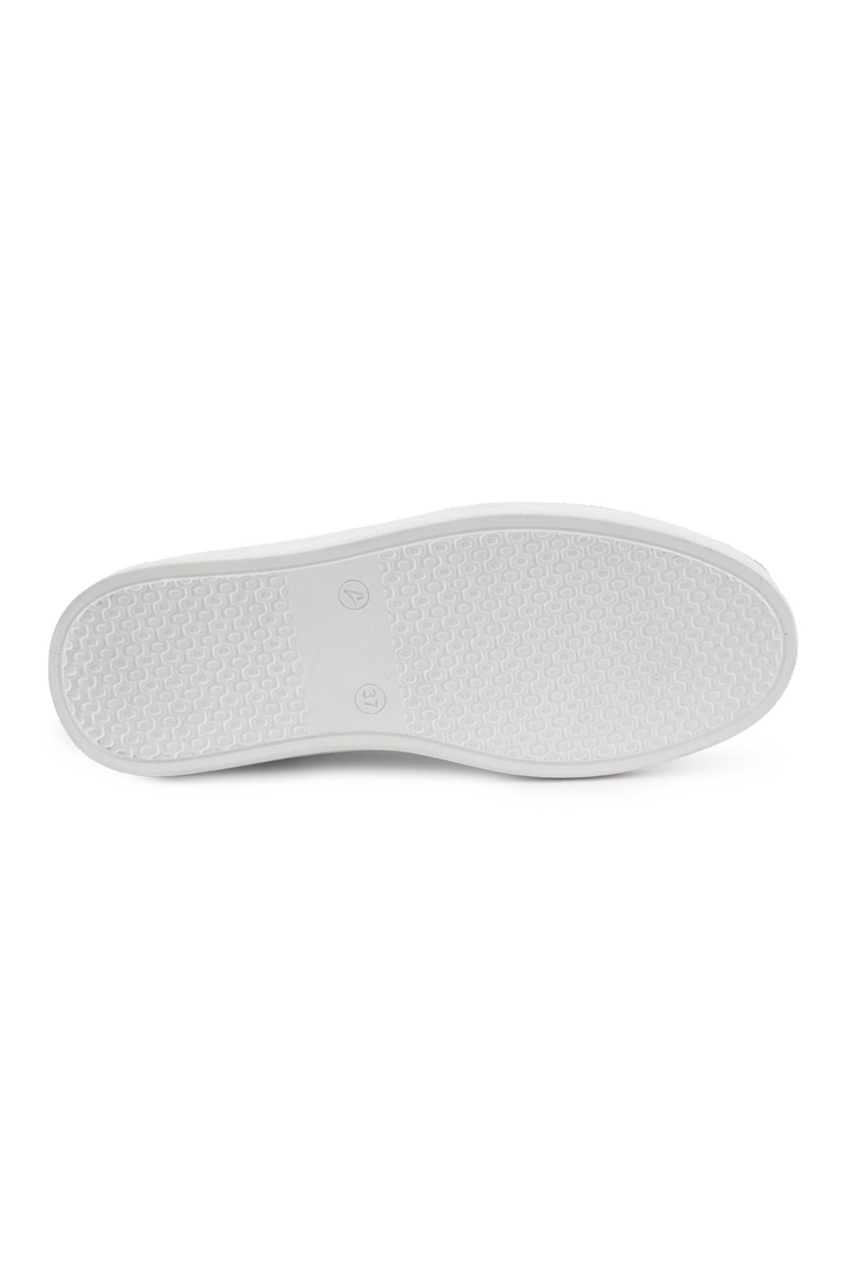 Kadın Deri Sneaker DG6035 Gümüş