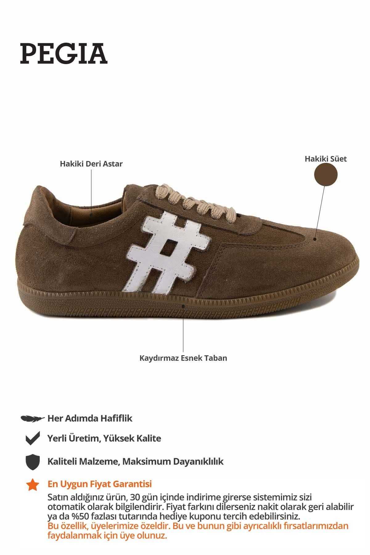 Kadın Deri Sneakers DG6022 Vizon