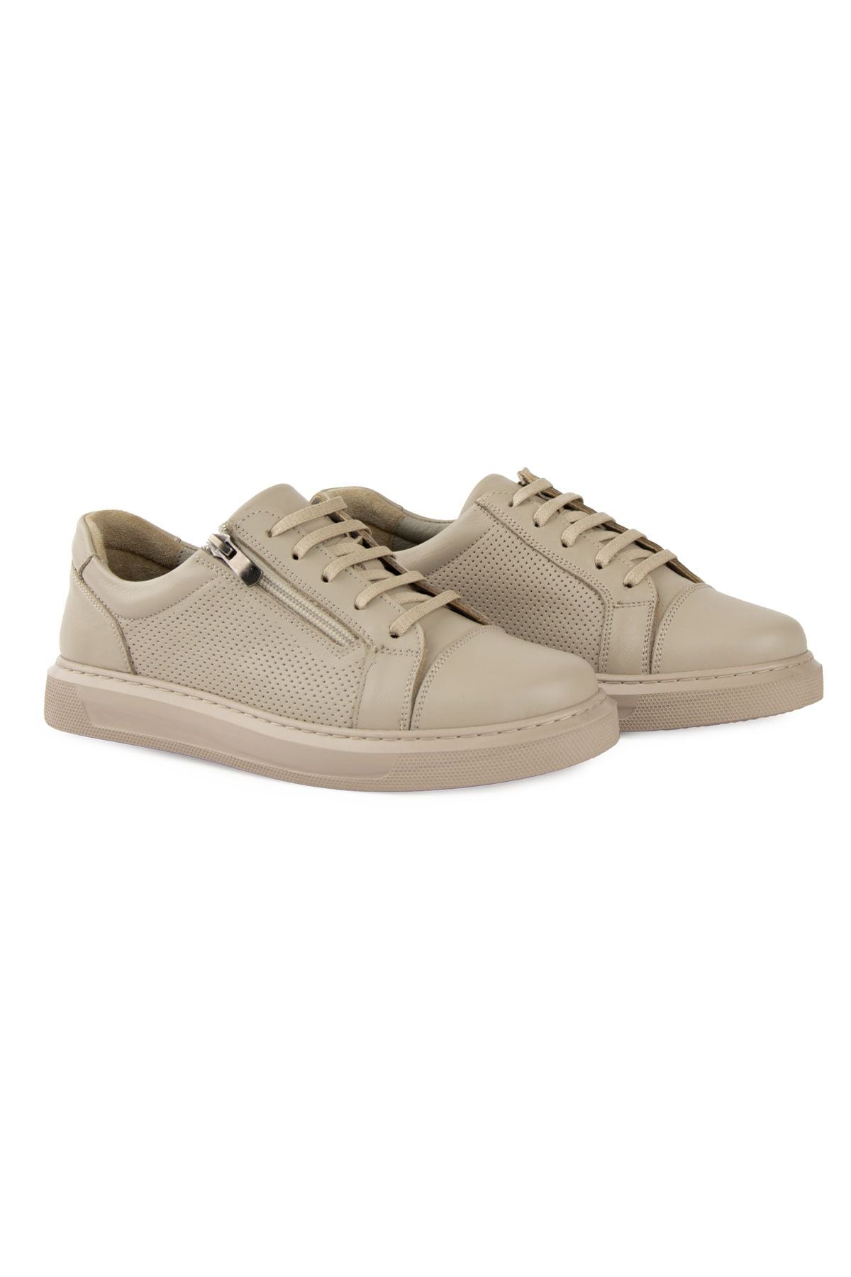 Kadın Deri Sneakers DG6024 Vizon