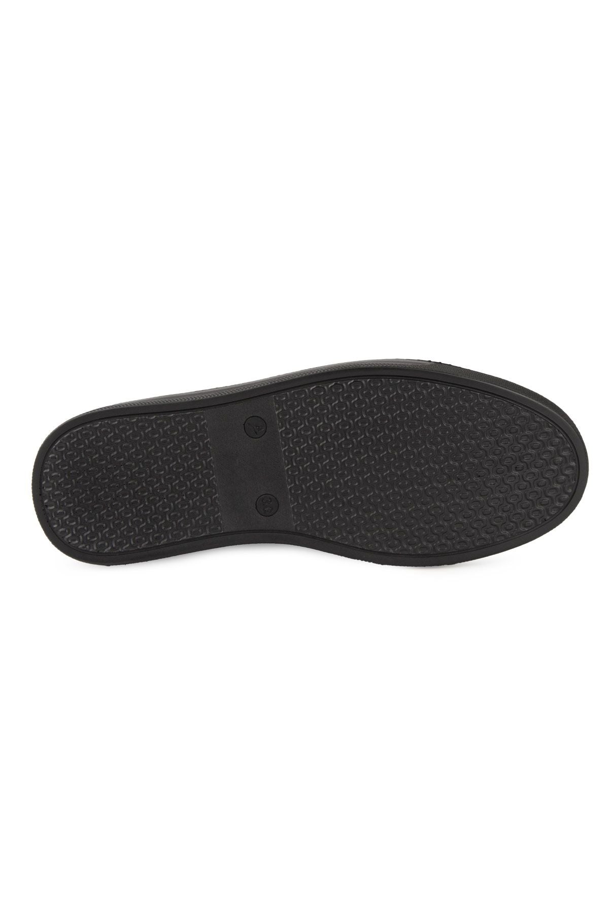 Kadın Deri Sneakers DG6024 Siyah