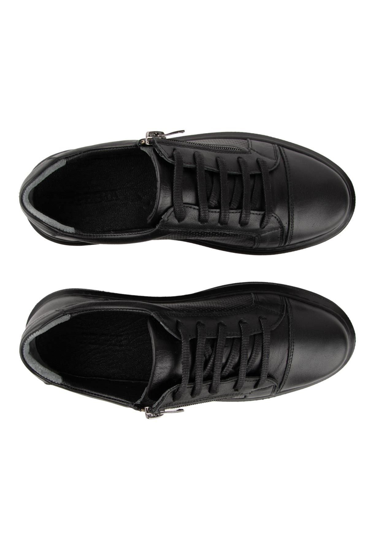 Kadın Deri Sneakers DG6024 Siyah