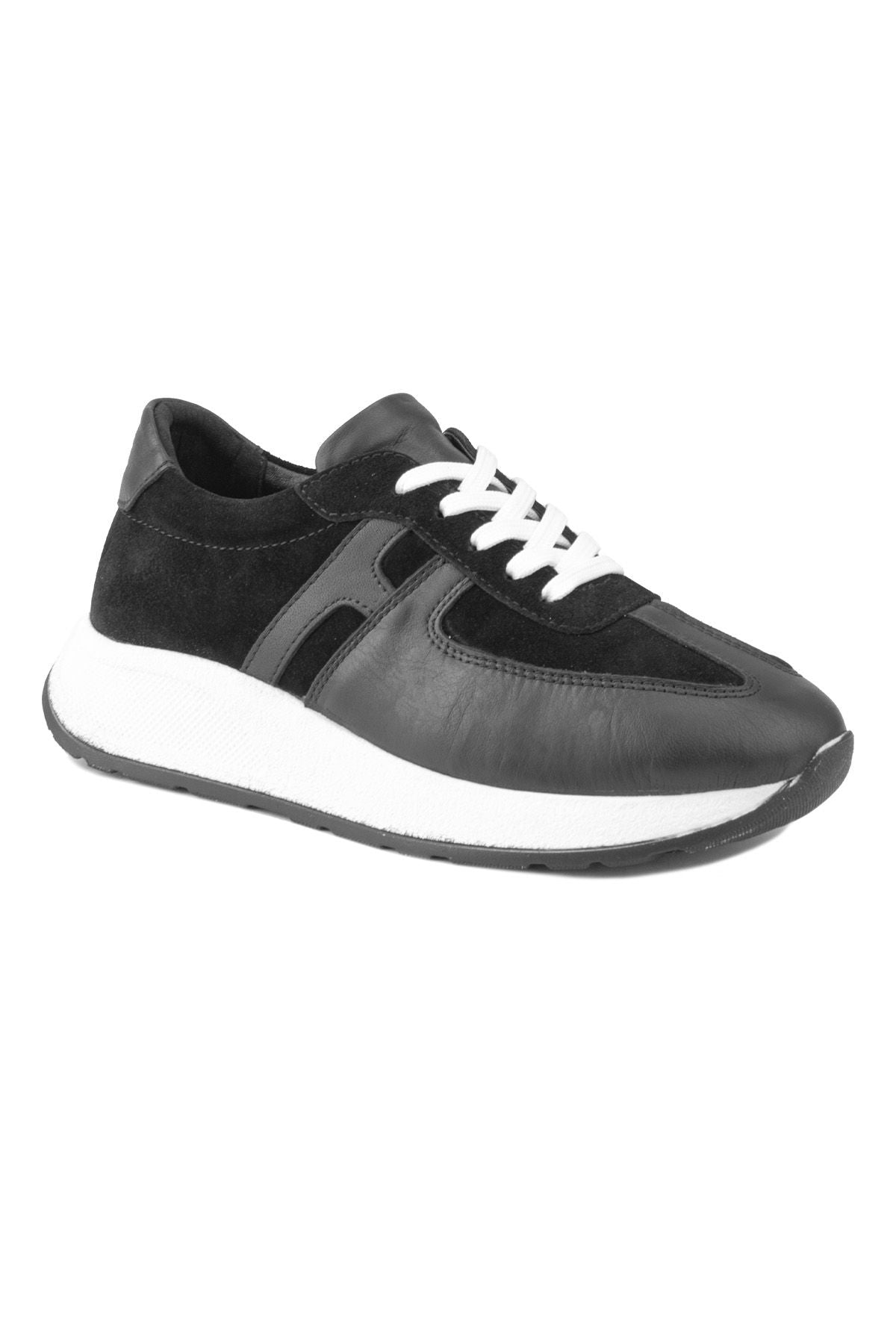 Kadın Deri Sneakers DG6025 Siyah