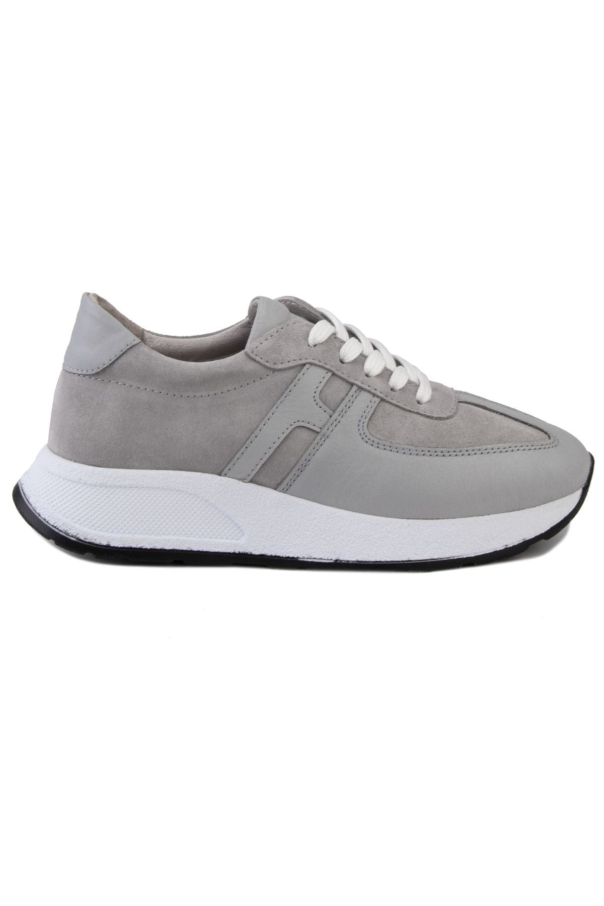 Kadın Deri Sneakers DG6025 Gri