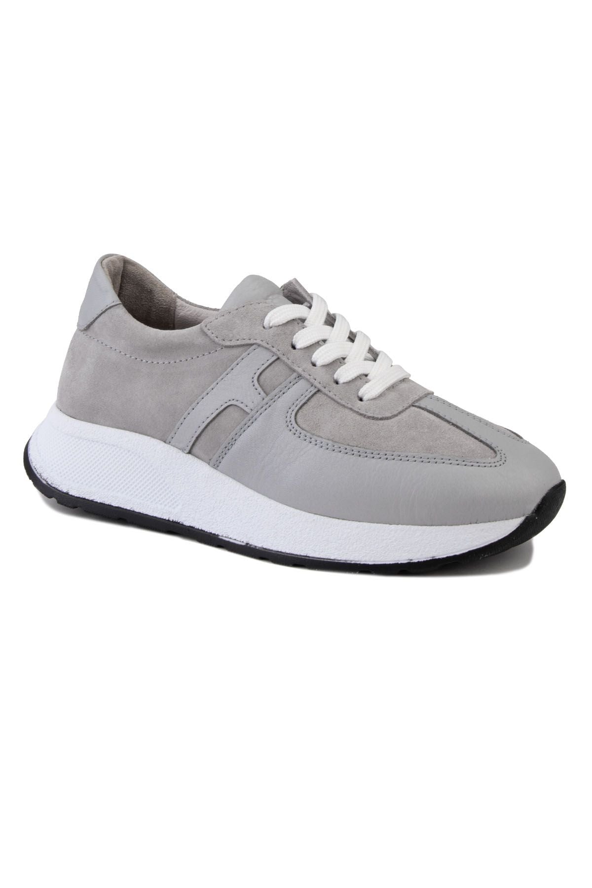 Kadın Deri Sneakers DG6025 Gri