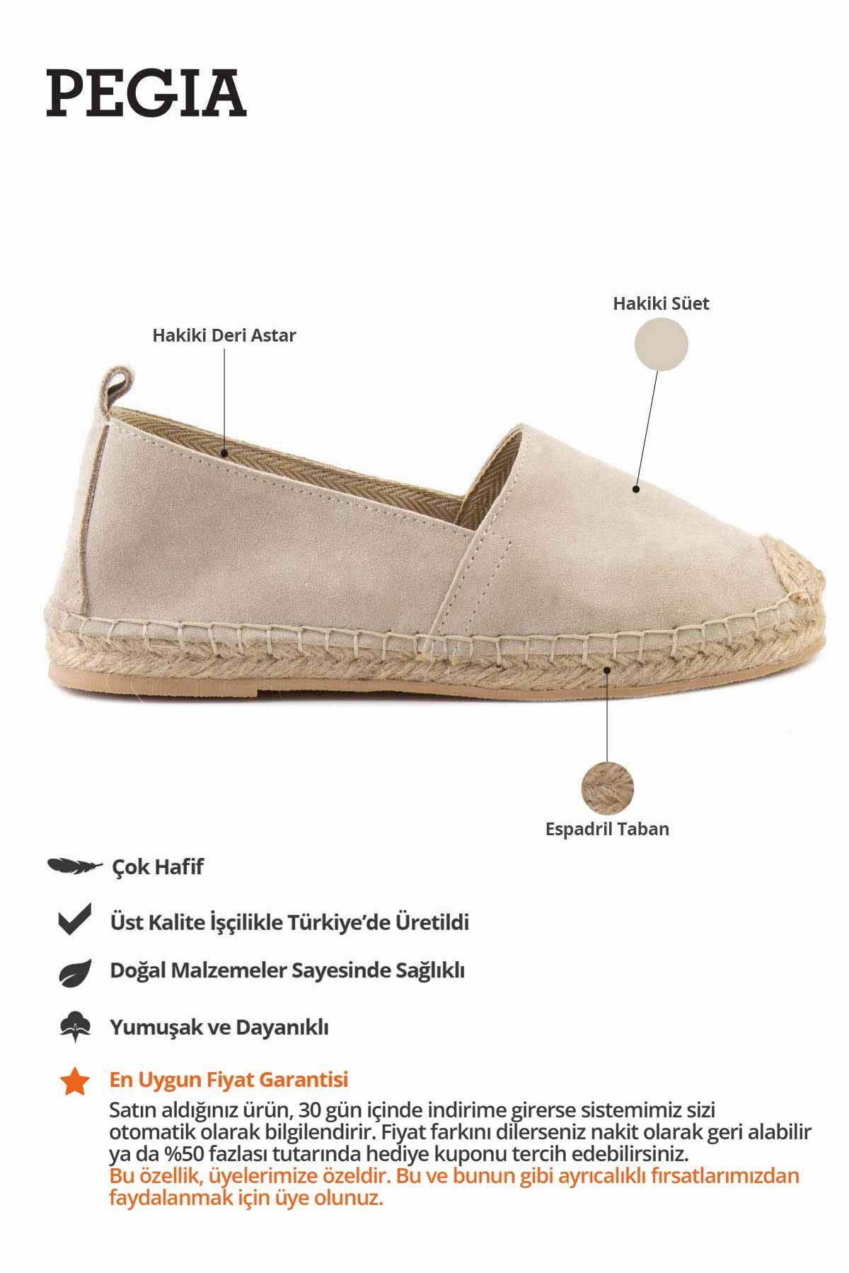 Kadın Espadril Ayakkabı DG6026 Bej