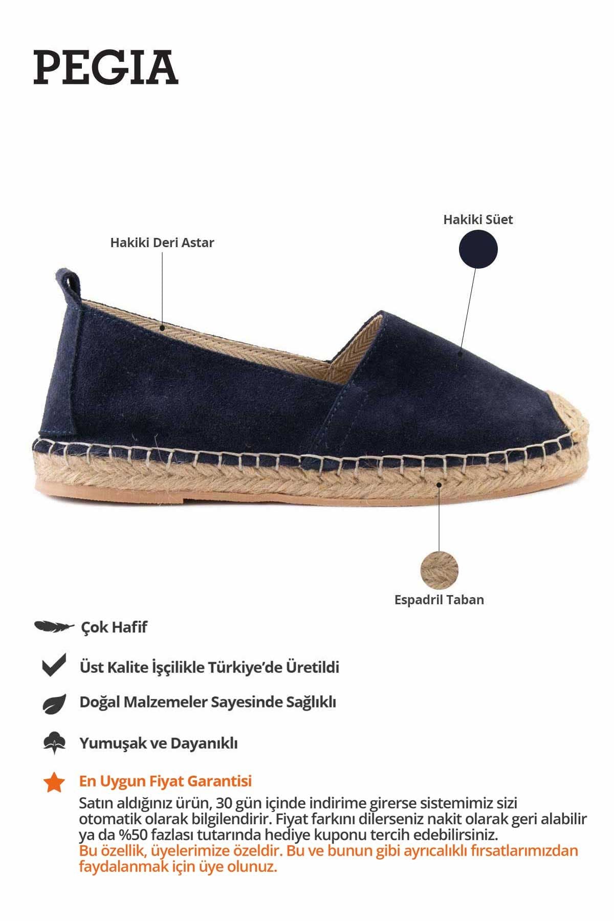 Kadın Espadril Ayakkabı DG6026 Lacivert