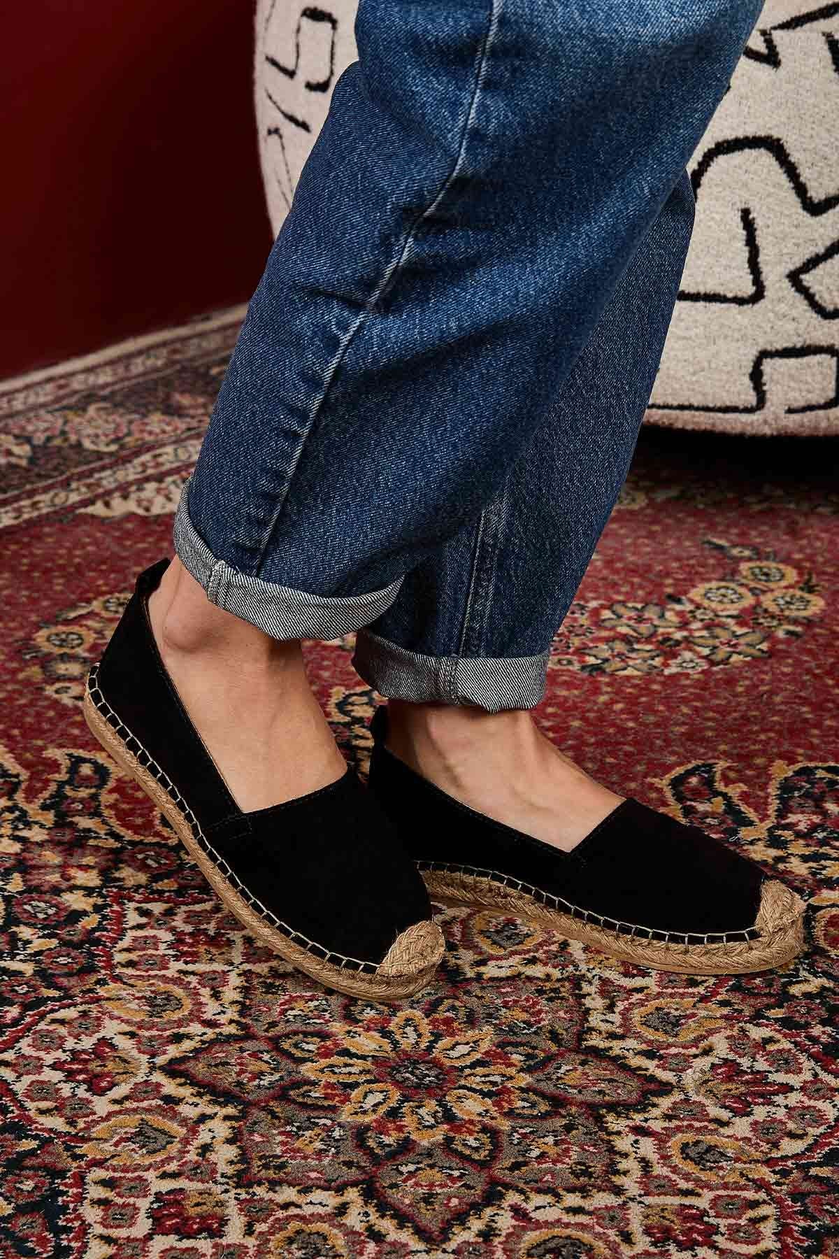 Kadın Espadril Ayakkabı DG6026 Siyah