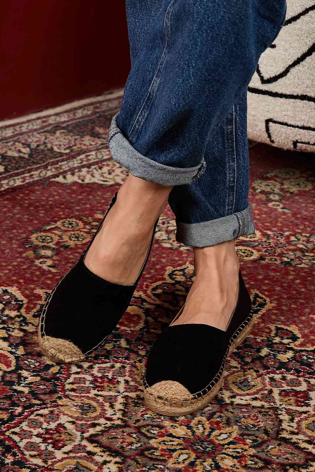 Kadın Espadril Ayakkabı DG6026 Siyah