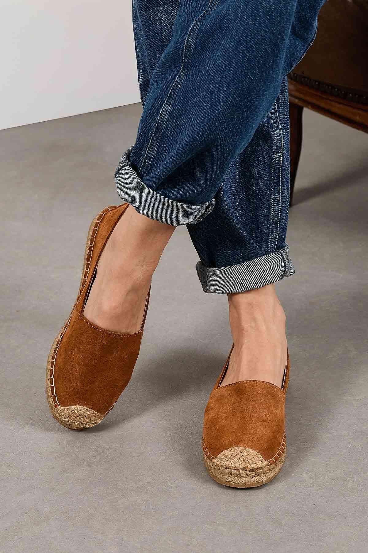 Kadın Espadril Ayakkabı DG6026 Taba